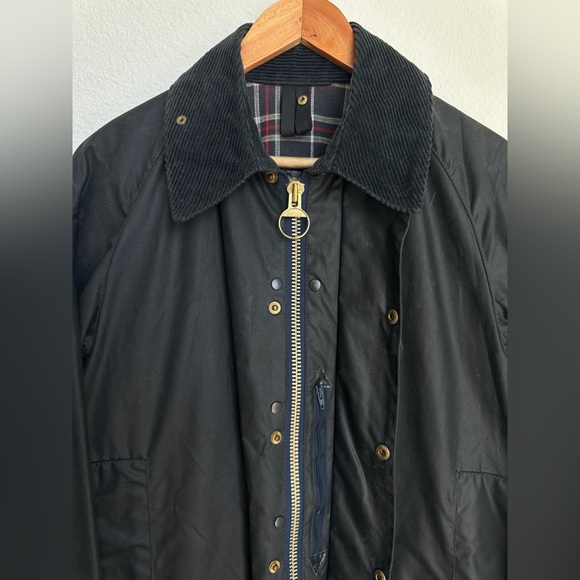 Barbour Beaufort Wax Jacket Black A155 Mens medium - Picture 6 of 16